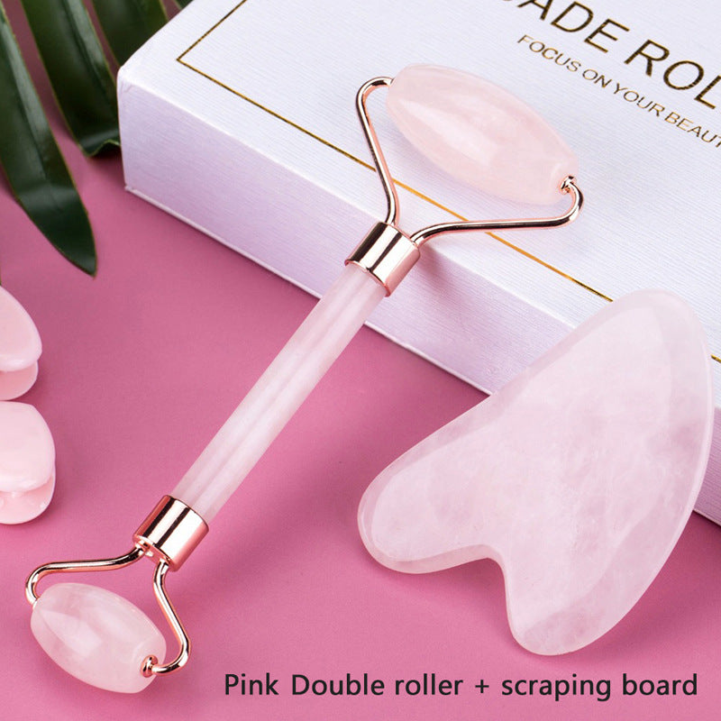 Soluvique Facial Roller and Gua Sha Set