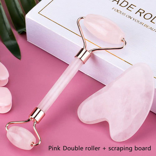 Soluvique Facial Roller and Gua Sha Set