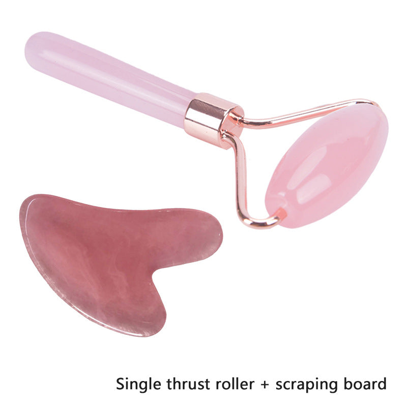 Soluvique facial roller and gua sha set details
